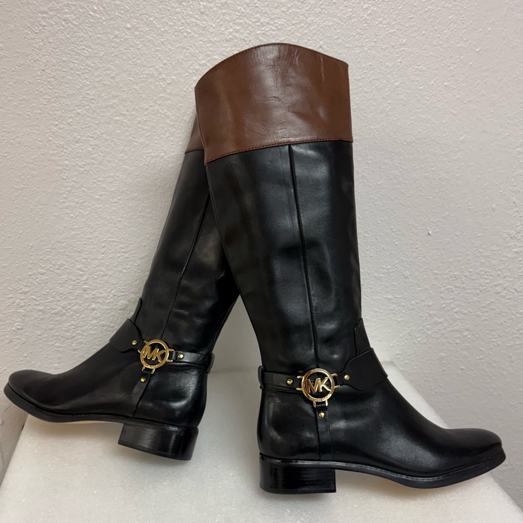 Michael Kors Fulton Harness Riding Boots Size 10